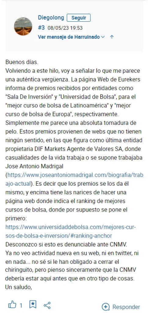 opinión eurekers josé antonio madrigal