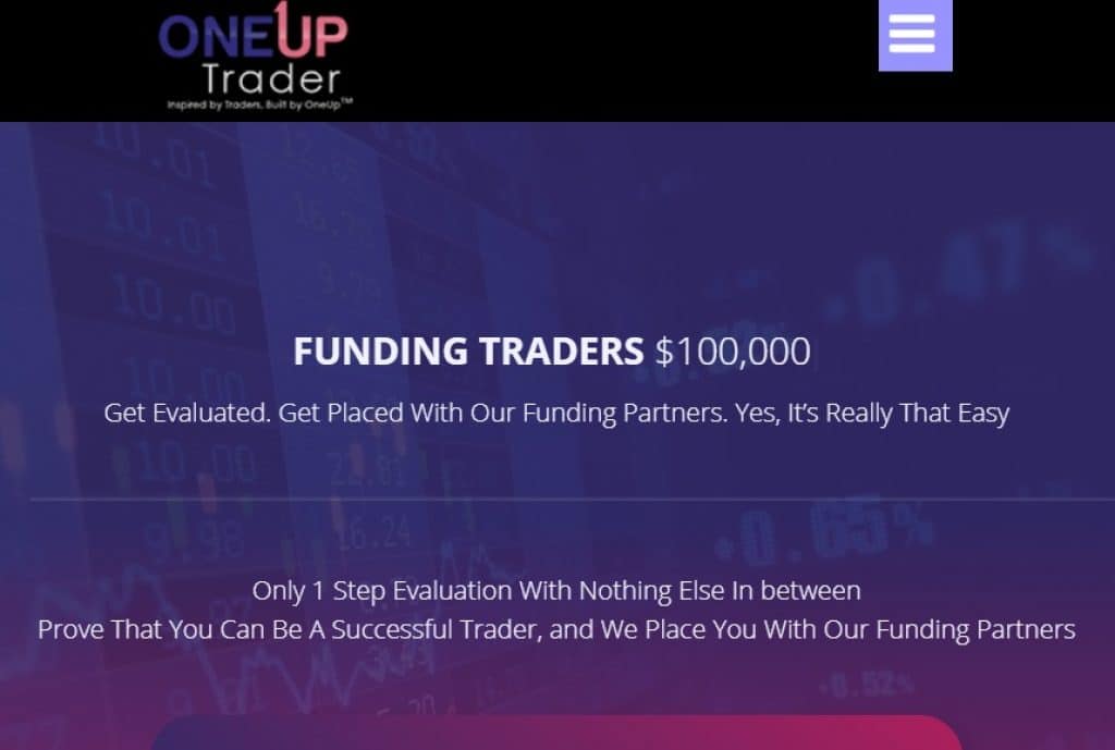 oneup trader cuenta financiada