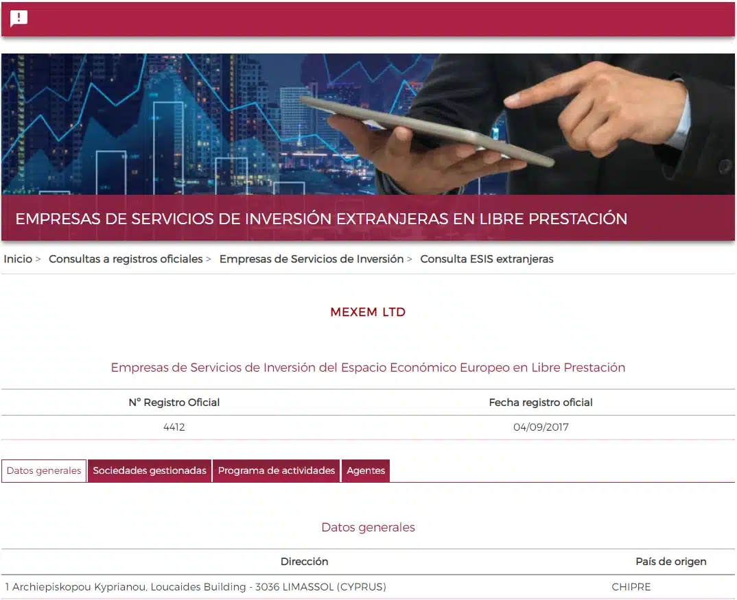 mexem regulación cnmv