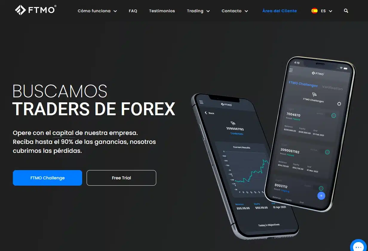 FTMO cuenta financiada