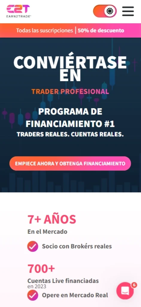 earn2trade cuenta de fondeo