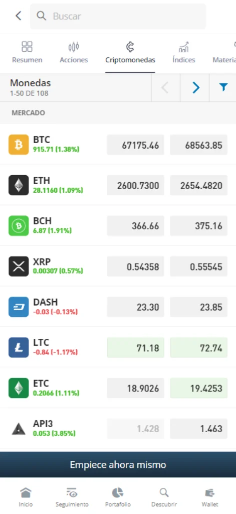 etoro criptomonedas